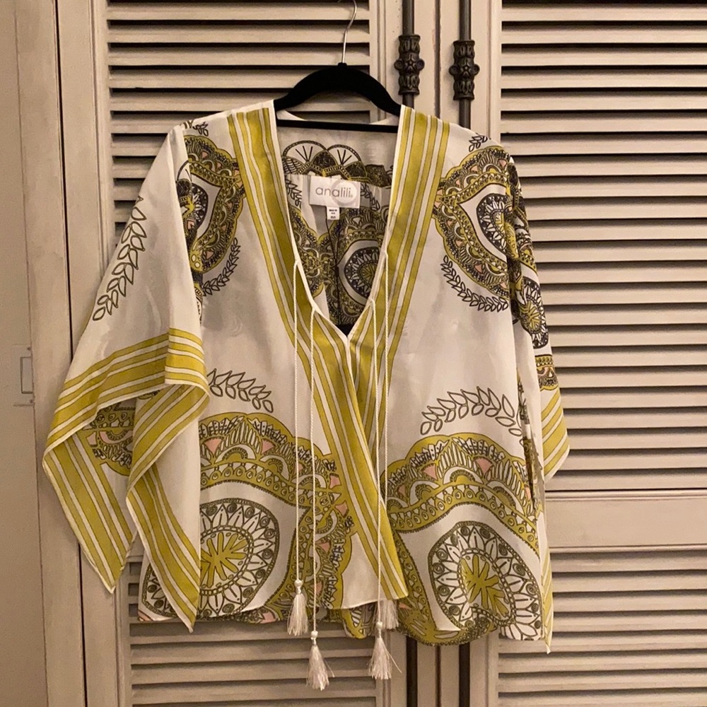 NWT Analili pure silk top